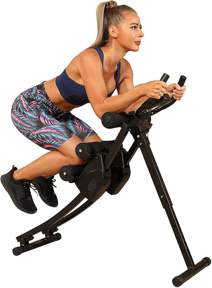 Ab Machine Multi-Functional Exercise Equipment for Home Gym, Height Adjustable Abs Workout Equipment