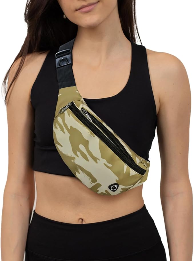 Fanny Pack for Men Women, Waterproof Sports Waist Bag Pack, Belt Bag for Travel Hiking Running