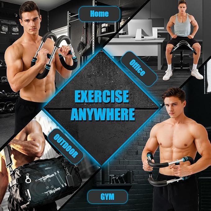 Arm Twister Trainer, 20-60lb Adjustable Chest Exerciser & Arm Trainer, Portable Chest Trainer for Men & Women, Home Gym Upper Body Strength Workout Equipment