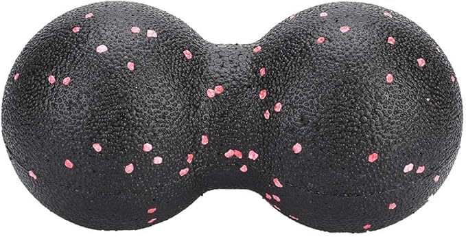 EPP Yoga Foam Roller, Muscle Massage Ball Set for Body Stress Relief, with High Density Ergonomic Soft Surface for Yoga, Exercises and Stability Training (16x 8cm Double Balls)