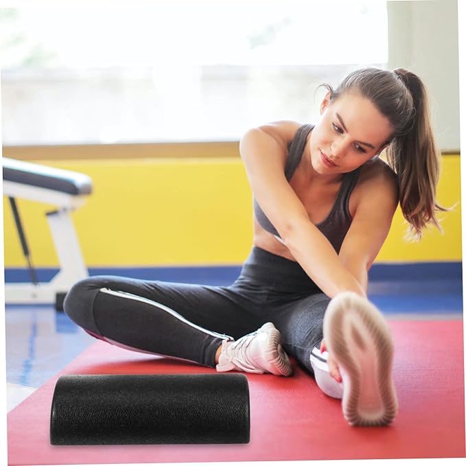 Half-Round Yoga Roller for Muscle Massage High Density Foam Smooth Surface for Yoga and Fitness for Physical Therapy and Recovery
