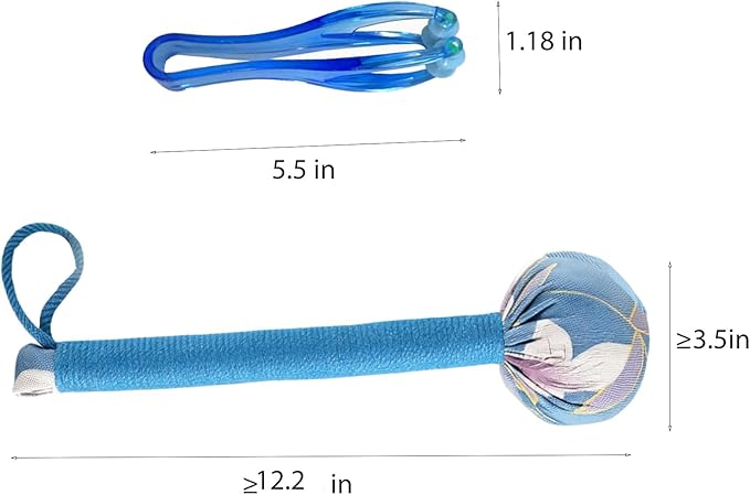 Mugwort Massage Hammer, Massage Tools,Finger Massager. Back, Shoulder & Body - Handheld Percussion Therapy Tool with US Design Patent (Sky Blue)
