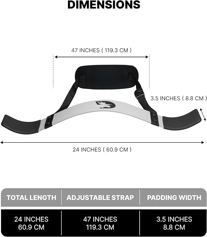 DMoose Fitness Arm Blaster for Biceps and Triceps - Heavy Duty Aluminum, Soft Neck Padding & Adjustable Straps - Bicep Curl Support for Isolation & Strength Training - Biceps Workout Equipment for Men