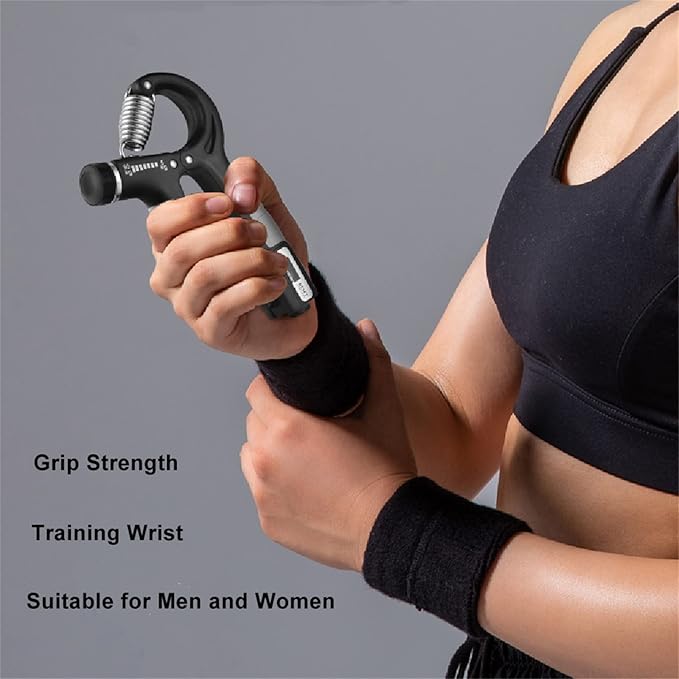YOWOCAL Hand Grip Strength Trainer, Forearm Exerciser, 22-132Lbs (10-60kg), Non-Slip Gripper, for Athletes to Muscle Building and Injury Recovery