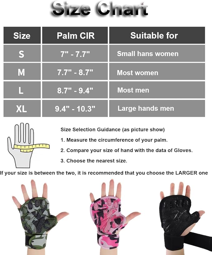 Weight Lifting Gloves, Wrist Wraps Wrist Straps for Weightlifting, Lifting Wrist Wraps Gym Gloves for Men Workout Gloves for Men Workout Gloves Women