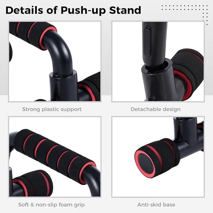 4-in-1 Ab Wheel Roller Kit with Push-Up, Core Sliders & Knee Pads for Home Gym