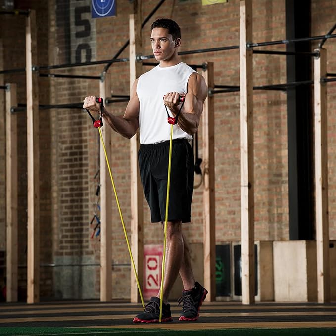Lifeline Max Flex Resistance Kit - Includes Comfort Grip Handles and 4' Exercise Tube – Multiple Resistance Levels