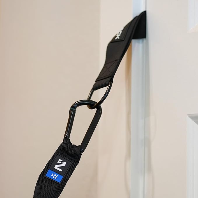 Iron Neck Door Anchor for Resistance Bands - Portable Exercise Band Accessories Home or Gym Workouts - Padded Door Anchor, Resistance Band Workouts for Men and Women - Lock Door