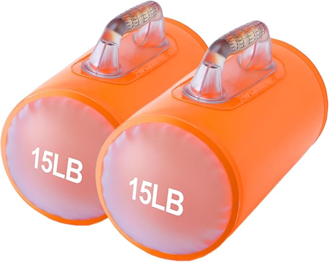 Water Dumbbells,Water Filled Training Dumbbells, Travel Weights Set, Adjustable Weights to 40Lbs,30Lbs,20Lbs,10Lbs,4Lbs Dumbbell Pair,Each 20/15/10/5/2 Lbs, Portable Gym for Strength Training, Fitness and Shaping