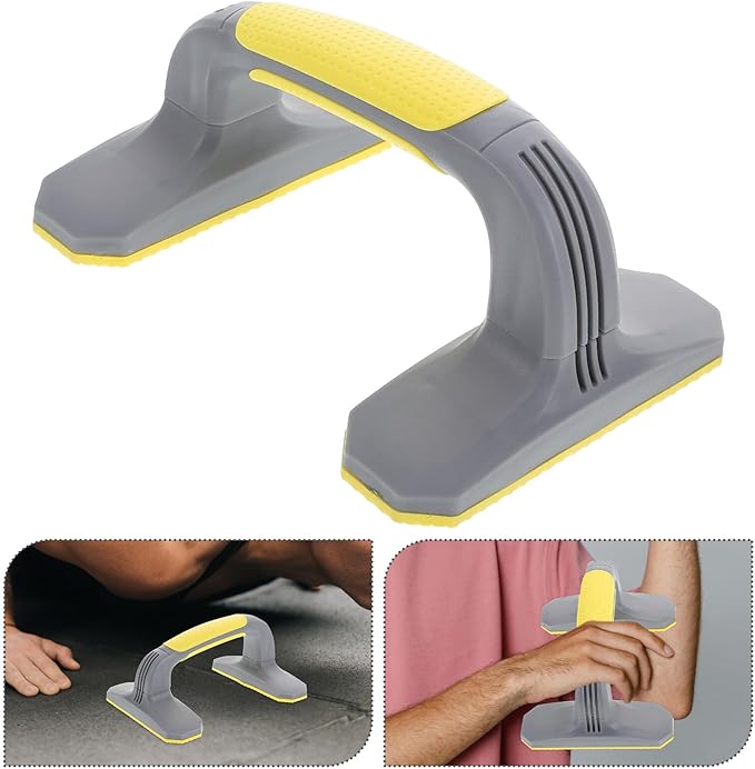 2Pcs Plastic Push Up Bars for Home Workout Non-slip Sturdy Handles with Comfortable Grip Lightweight Portable Pushup Stands for Strength Training and Body Sculpting Fitness