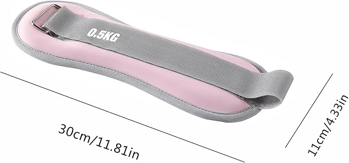 2pcs Adjustable Ankle and Wrist Sandbags (1.1 pounds) - Multi functional Dance/Fitness Weight Trainer