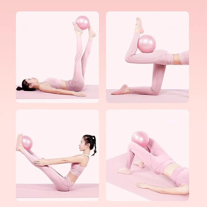 Fitness Balance Ball, Small Exercise Training Tool, Anti Burst Stability Support for Workouts, Flexible PVC Design, Yoga Pilates Equipment, Body Shaping Exercise Women Home Use