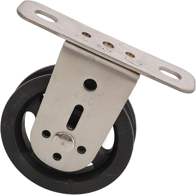 Gym Pulley Blocks Wall Mount Fixed Pulley Wheel 360 Degree Rotation, Silent Bearing Cable Pulley for LAT Pulley System, Includes Expansion Bolts for Home Gym DIY Projects