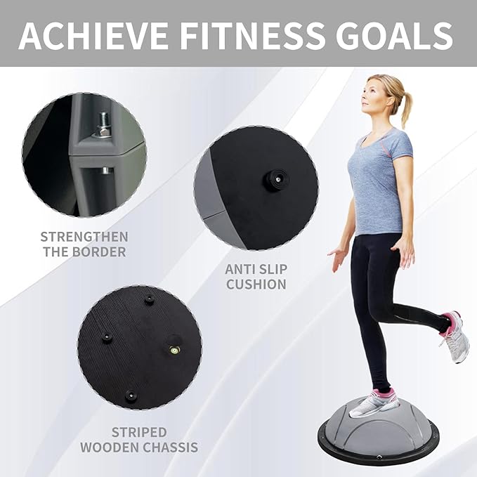 Half yoga ball, stable ball for fitness, core stability training for family fitness exercise, skid equipment for training, exercise equipment