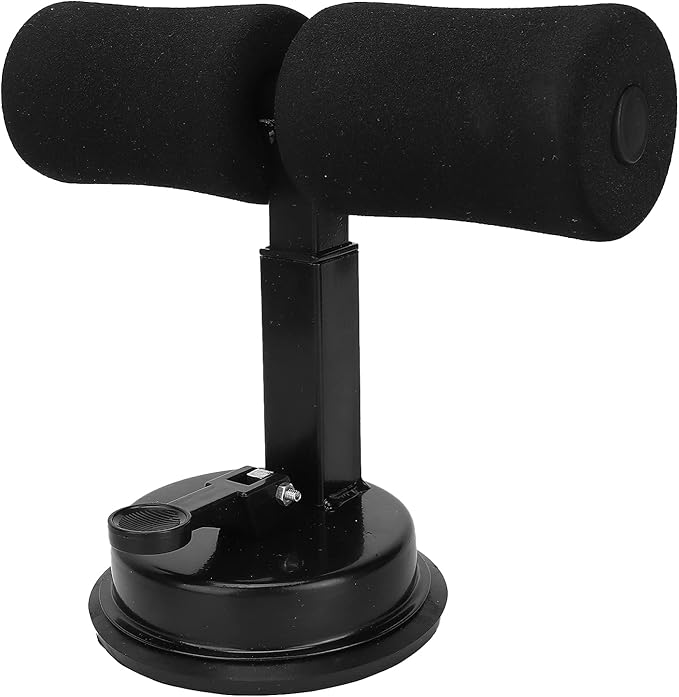 Sit-up Aid, Sit Up Bar for Floor, Portable Adjustable Sit Up Equipment with Sit-Up Foot Holder, Household Fitness, Abdominal Muscle Exercise, for Body Building(black)