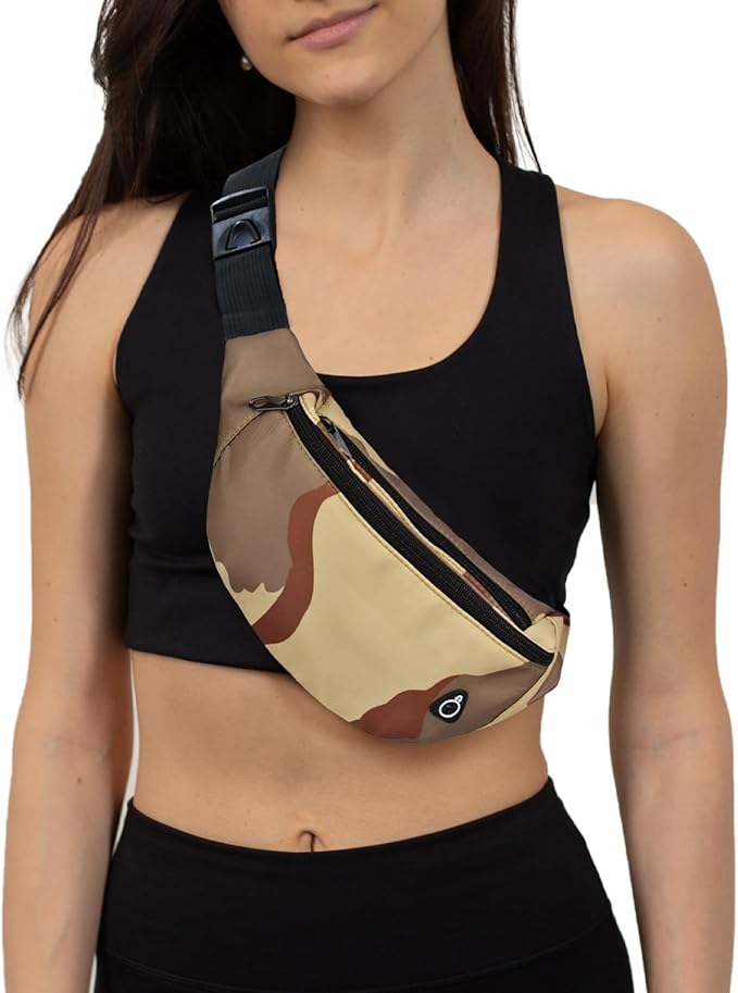 Fanny Pack for Men Women, Waterproof Sports Waist Bag Pack, Belt Bag for Travel Hiking Running