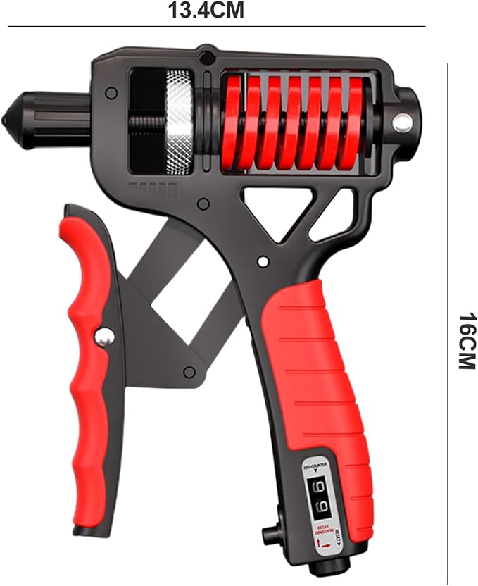 11-363LBSes Grip Strength Trainer Hand Grip with Counter,Adjustable Distance&Resistance Strengthener Forearm Exerciser and Hand Workout Tool,Strength Training, Non-Slip hand grippers, Wrist and