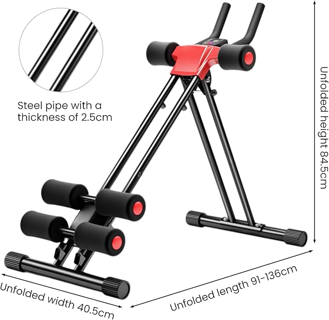 Abdominal Roller, Ab Workout Equipment for Abdominal & Core Strength Training, Exercise Wheels for Home Gym, Fitness Equipment for Core Workout Ab Abdominal Exercise Roller for Women Men