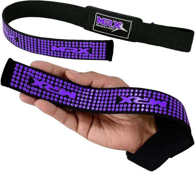 MRX Weight Lifting Bar Strap for Gym Workout Training Bodybuilding Deadlift Padded Straps Men/Women