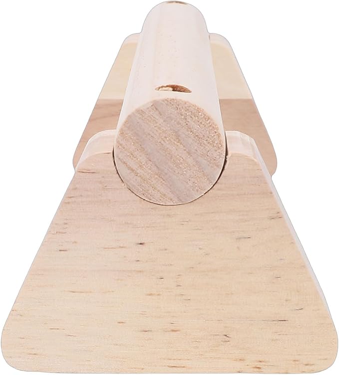 Wood Push Up Bars, Calisthenics Equipment with Base Non Slip Parallettes Bars Handstand Practice Support Pole Pushup Handles Fitness Blocks for Men and Women Strength Training