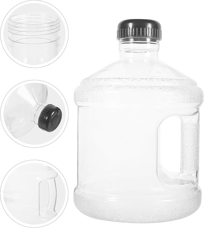 Cabilock 3L Water Jug with Lid and Handle, Reusable Portable Gallon Water Bottle for Outdoor Sports Fitness Gym Hiking