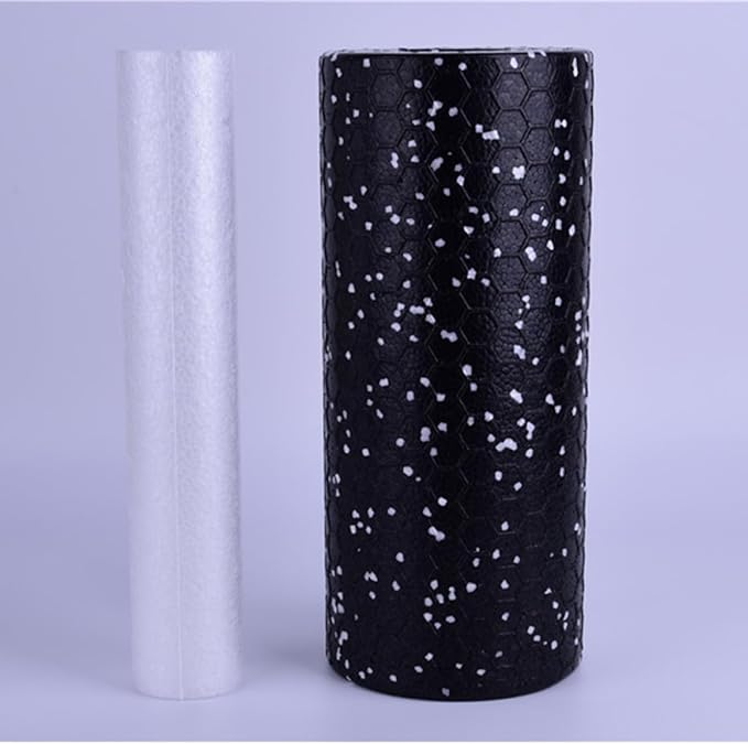 HEMOTON Firm Yoga Column Foam Roller Set, 2pcs Eva Massage Stick for Muscle Relaxation, Portable Fitness Roller for Physical Therapy and Exercise in Sports Outdoors