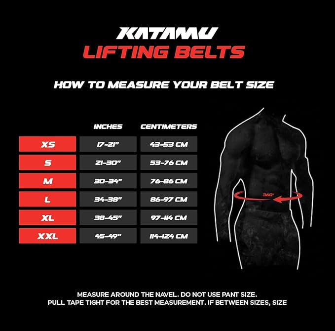 Katamu Premium Leather Lever Weightlifting Belt – Secure Steel Lever, Powerlifting Support for Deadlifts, Squats & Heavy Lifts - Lift More, Look Good