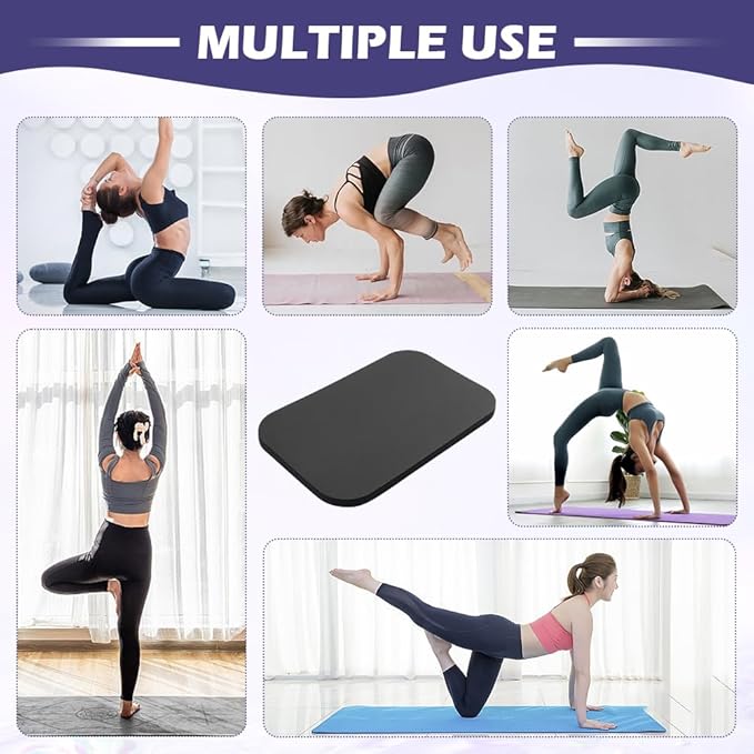 Yoga Knee Pad, Exercise Fitness Yoga Knee Pad Cushion, Foam Floor Pilates Non-Slip Cushions Wrist Elbow Pad Sports Mat for Pilates, Pray, Exercises