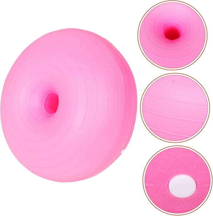 balacoo Yoga Ball Fitness Donut Design Half Ball for Pregnancy Reinforced Balance Trainer