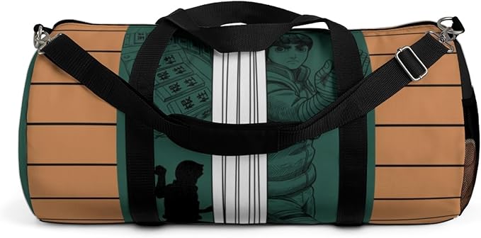 Anime Gym Bag for Women Men - Large Capacity Waterproof Workout Fitness Travel Sports Bags Fashion Street Camping ExpandaCLe Carry On Duffle Bag For Couple (Green Lee) PTY