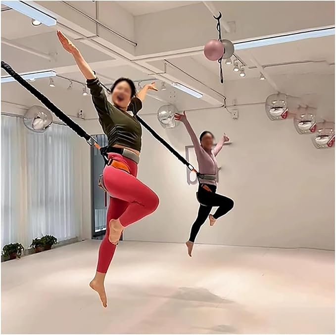 Heavy Duty Bungee Fitness Equipment Set – Bungee Resistance Band For Gym, Yoga & Air Dance,Adjustable Harness With 360° Rotational Devicee,home Suspension Training Kit