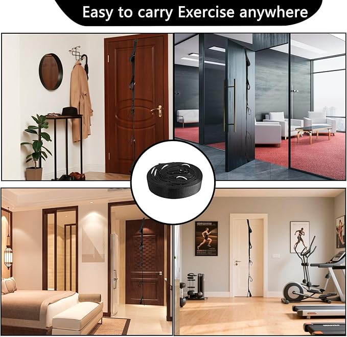 Door Anchor for Resistance Bands Exercise: Secure Multi Point Anchor Gym for Home Fitness, Portable Workout Resistance Band Door Anchors