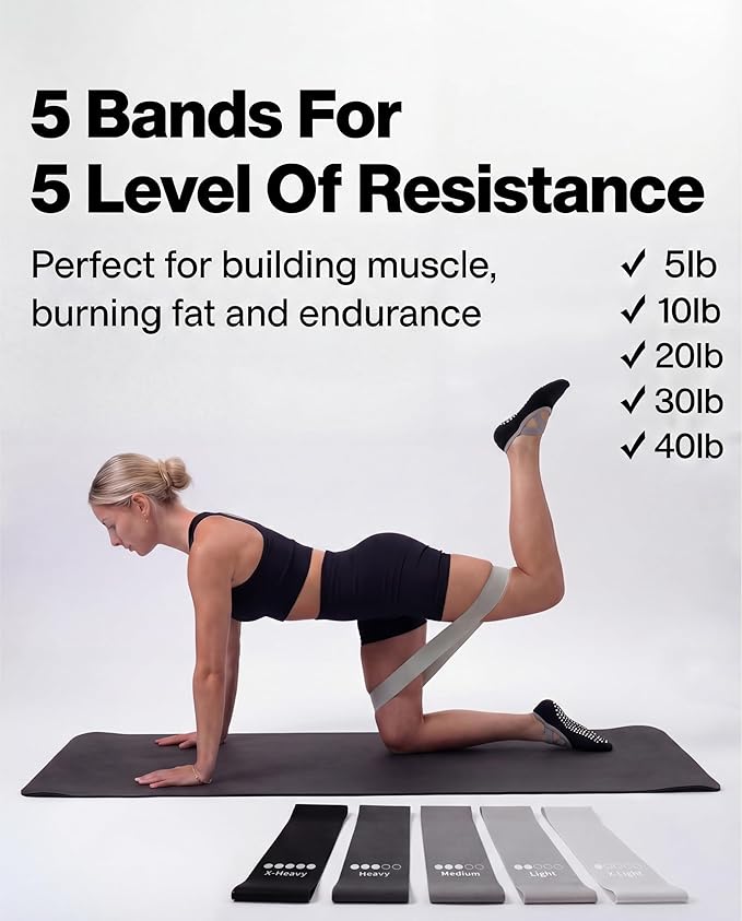 Pilates Equipment Kit for Home Workout, Pilates Kit, Pilates Ring Set, Pilates Ball, Adjustable Ankle And Wrist Weights, Resistance Bands, Grip Socks, Instruction Guides, Essential Starter Set, Black