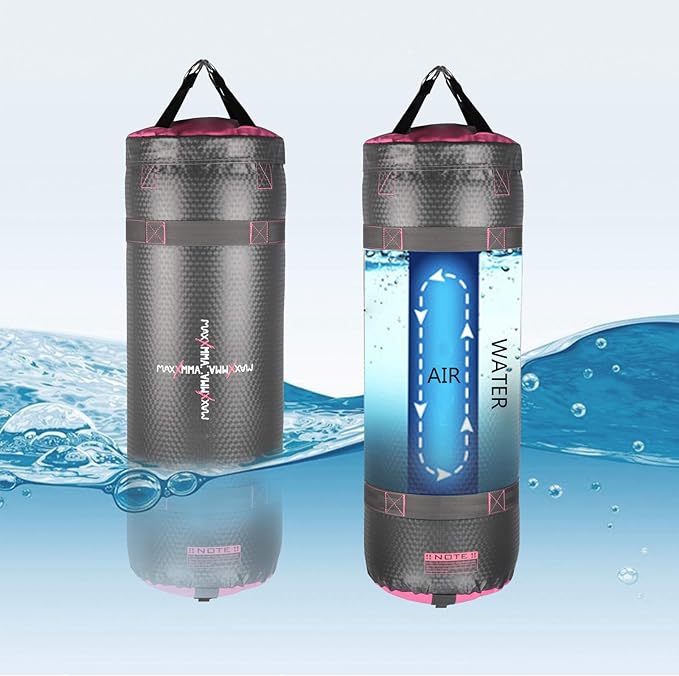 MaxxMMA 3 ft 4-in-1 Water/Air Heavy Bag | Training & Fitness, Uppercut Workout, MMA Grappling, Punching Bag