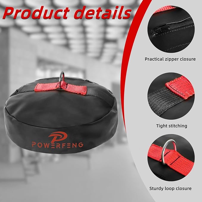 Double End Heavy Bag Anchor:Heavy-Duty Floor Anchor for Boxing Bags - Punching Bag Stand Weight Boxing Accessories Core Training Weight Bag for Gym Home
