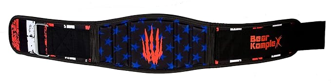 Bear KompleX Weight Lifting Belt for Men & Women - 6" Adjustable, Comfortable & Low Profile Heavy Duty Belt for Powerlifting, Cross Training, Squats & Deadlifts