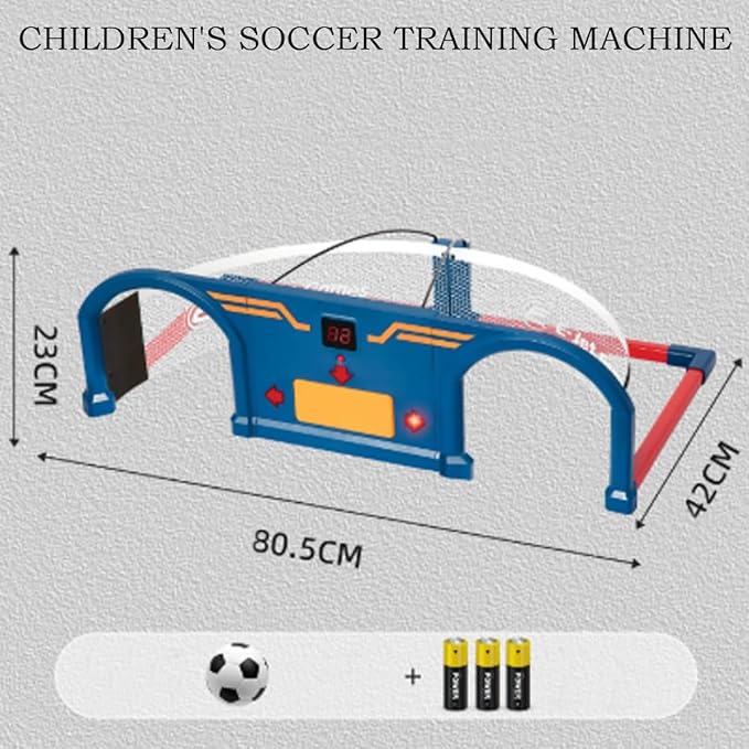 Automatic Training Football Reaction Machine, Great Fitness Duo for Parents Children, Lights-Up Rhythm Kicking, Suitable for Indoor and Outdoor Soccer.(A,80.5 * 42 * 23cm)