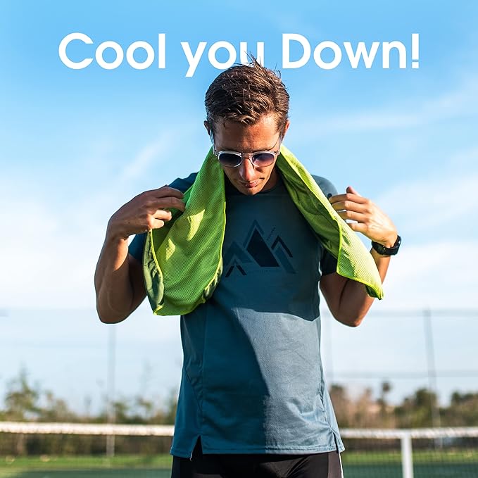 4Monster Cooling Towel for Neck and Face,Microfiber Cold Towel for Hot Weather,Quick Dry Ice Chilly Towel Cooling Rags for Neck Stay Cold for Gym,Yoga,Sport,Running,Camping,Fitness(40 x 12 inches)