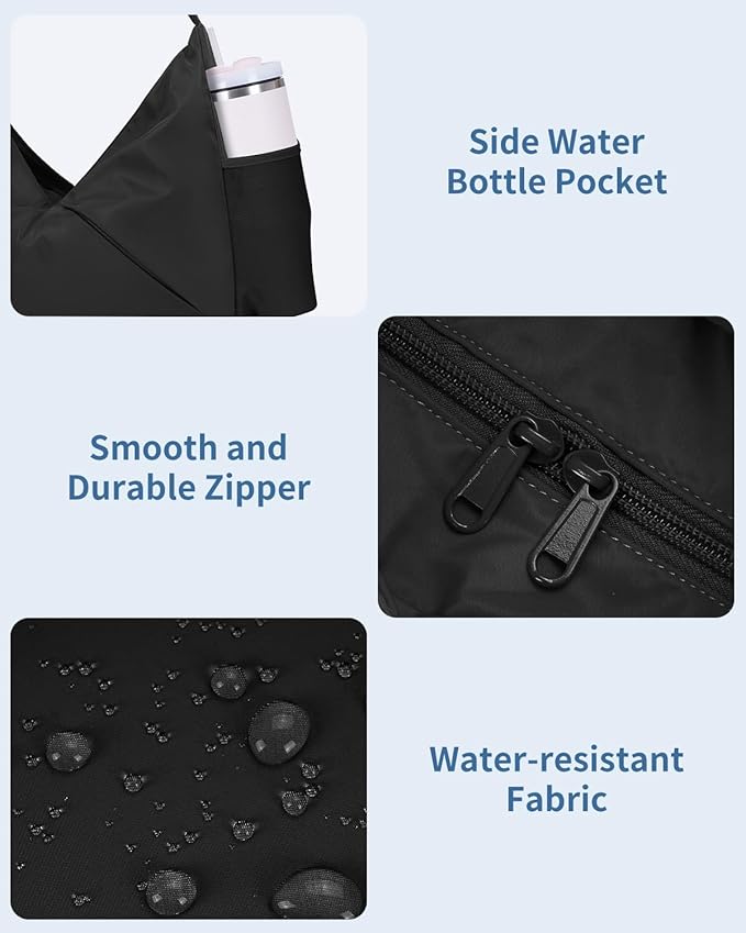 Ceneda Large Gym Bag for Women with Hidden Yoga Mat Holder & Shoe Compartment & Wet Pocket, Sports Duffle Bag for Travel