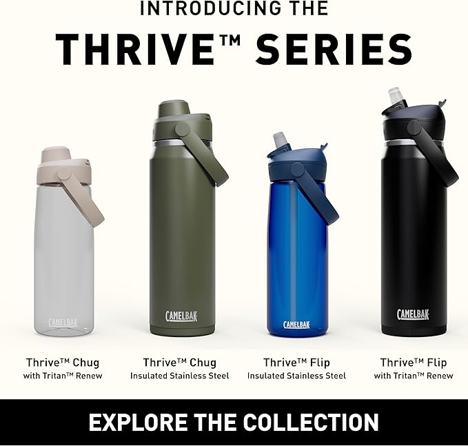 CamelBak Thrive Chug Tritan Renew Water Bottle Charcoal, 20oz
