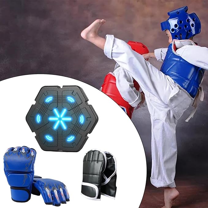 1 Boxing Electronic Music Punching Mounted Reaction Target Comfortable Material Suitable for Home Fitness Adults Children Indoor Exer
