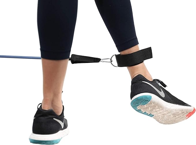 Brazyn Resistance Bands Kit with Handles 12-Piece Band Set with Travel Pouch, Guide, Ankle Straps & Door Anchor - for Workouts Gym Strength Training Bungee Yoga Pilates Physical Therapy - 150lbs