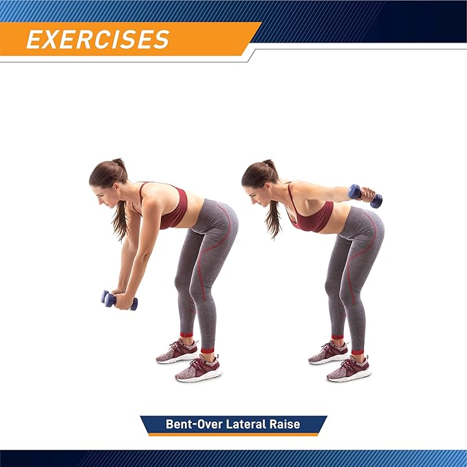 Marcy Neoprene Dumbbell Set (3 Pairs) with Carrying Case