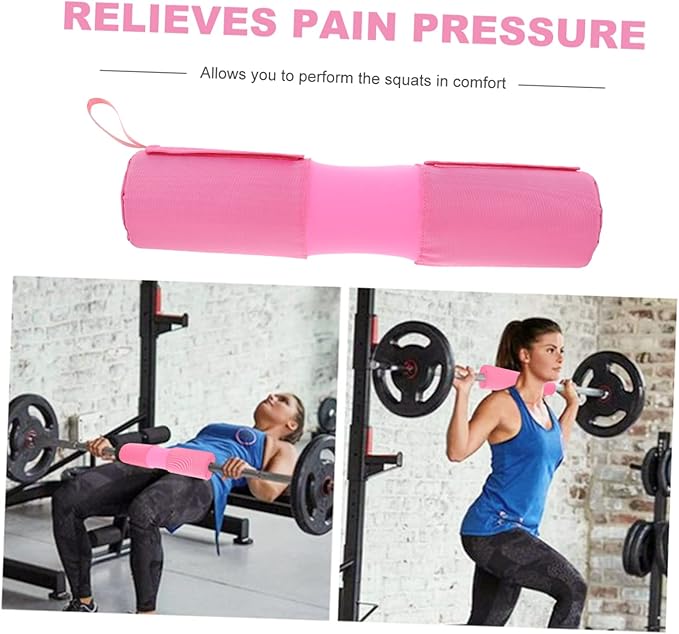 KESYOO Barbell Shoulder Pad Comfortable Squat Cushion for Neck Shoulder Easy to Install Fitness Accessory for Squats Lunges and Hip Thrusts Option Random Style