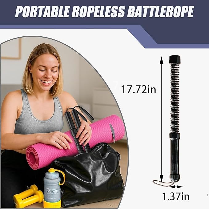 Portable Workout Resistance Training Tool | Space-Saving Home Fitness Equipment For Light Exercise, Daily Movement & Low-Impact Training For Men & Women Working Out.(Black 2pcs)