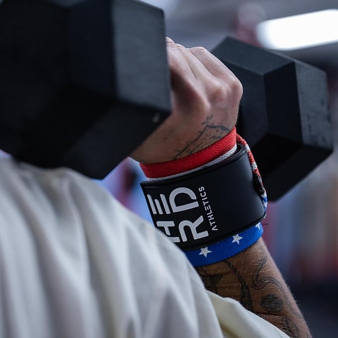 Weightlifting Wrist Wraps β 12" & 18" Adjustable Support with Thumb Loop β Medium Stiffness for Powerlifting, Olympic Lifting, Functional Fitness, Bodybuilding