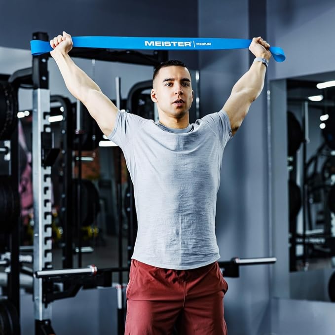 Meister X Band Comfort-Width 41" x 2" Resistance Bands - X-Wide Premium Loop Bands