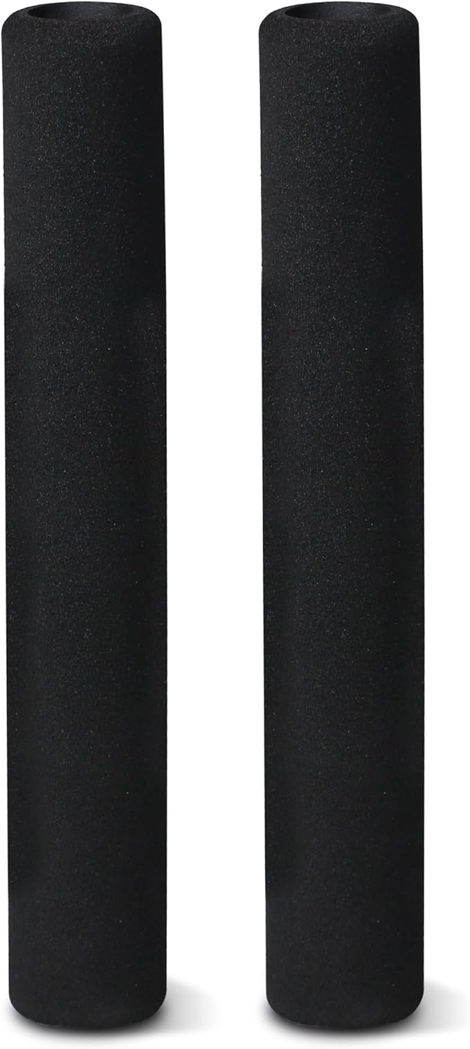 WF Athletic Supply Foam Foot Pads, Foam Roller for Gym Exercise Machines Equipment Replacements, Roller Pad for Leg Extension, PEC Deck Pads for Weight Bench, Sold by Pair (10” x 1” OD x 7mm ID)