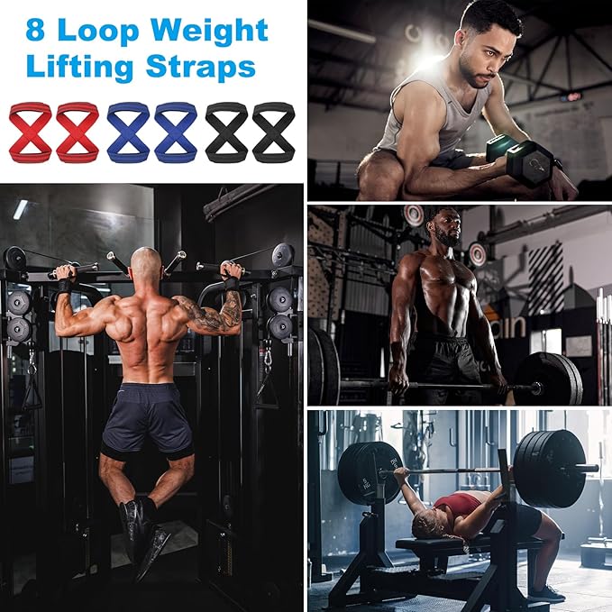 PATIKIL Figure Lifting Strap, Anti-Skid Weightlifting Wrist Wraps Dead Lift Padded Grips Weight Lifting Straps