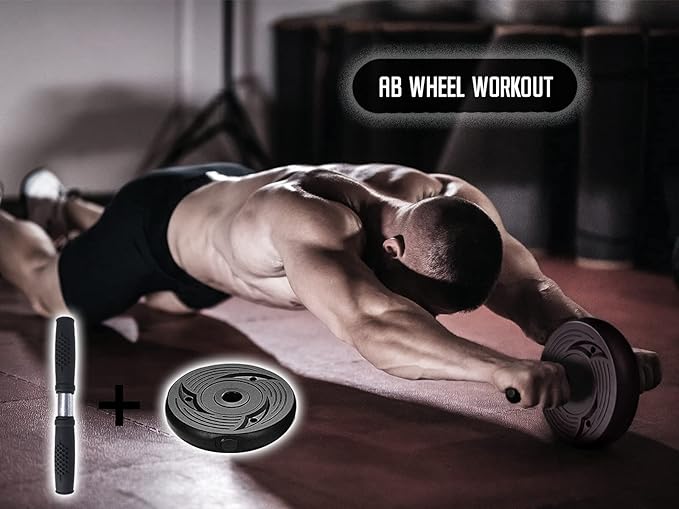 2021 High Performance Parts Adjustable Weight Dumbbell Barbell Kit with Ab Roller 88LB / 110LB Home Workout Equipment (110) black